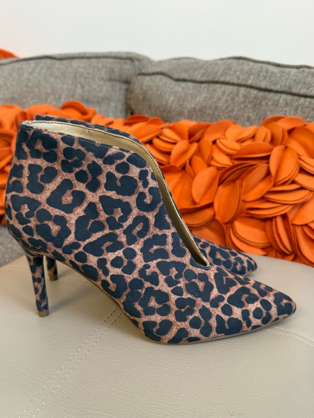 NWOT Jessica Simpson Taveli Leopard Print High Heel Booties